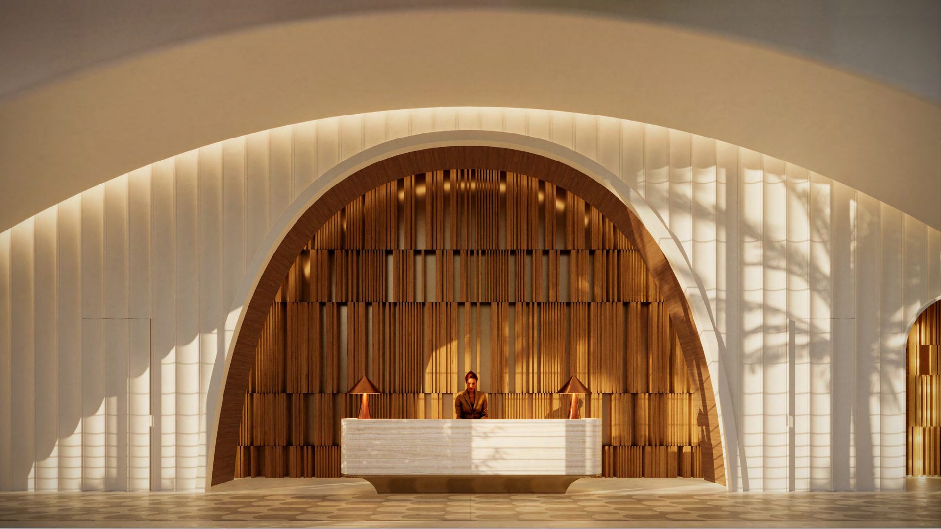 Lush tropical landscaping and winding pathways at The Ritz-Carlton South Beach